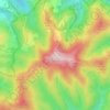 Mapa topográfico Aldura, altitude, relevo