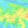 Mapa topográfico Le Pré Louiseau, altitude, relevo
