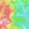 Mapa topográfico Les Costas, altitude, relevo