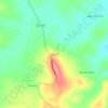 Mapa topográfico Caieira, altitude, relevo