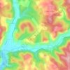 Mapa topográfico Sals, altitude, relevo