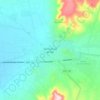 Mapa topográfico San Luis de la Paz, altitude, relevo