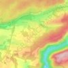 Mapa topográfico Les Étangs, altitude, relevo