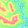 Mapa topográfico Pego da Rainha, altitude, relevo