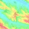 Mapa topográfico Le Vigné, altitude, relevo