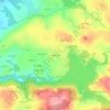 Mapa topográfico Kerfeonwez, altitude, relevo
