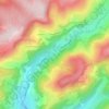 Mapa topográfico Le Bas, altitude, relevo