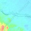 Mapa topográfico Sungai Badar, altitude, relevo