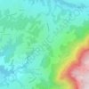 Mapa topográfico La Fruitière, altitude, relevo