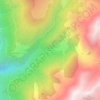 Mapa topográfico Bénétant, altitude, relevo