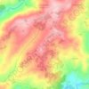 Mapa topográfico Pindo, altitude, relevo