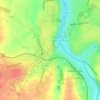 Mapa topográfico La Maison Dieu, altitude, relevo