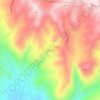 Mapa topográfico Λαγκαδιά, altitude, relevo