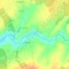 Mapa topográfico La Planche, altitude, relevo