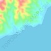 Mapa topográfico Karbubu, altitude, relevo