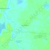 Mapa topográfico Roça de Dentro, altitude, relevo