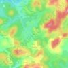 Mapa topográfico Bessat, altitude, relevo