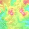 Mapa topográfico Trás os Montes, altitude, relevo