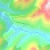 Mapa topográfico Odollo, altitude, relevo