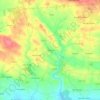 Mapa topográfico Cascalho, altitude, relevo