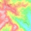 Mapa topográfico Renhadouro, altitude, relevo