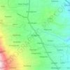 Mapa topográfico Tengaran, altitude, relevo