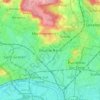 Mapa topográfico Deuil-la-Barre, altitude, relevo