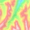 Mapa topográfico Acopalca, altitude, relevo