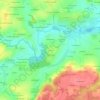 Mapa topográfico La Vigne, altitude, relevo