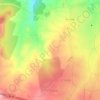 Mapa topográfico La Sisla, altitude, relevo
