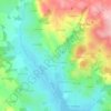 Mapa topográfico Le Salès, altitude, relevo