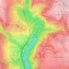 Mapa topográfico Barrage, altitude, relevo