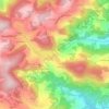 Mapa topográfico Yzeron, altitude, relevo