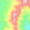 Mapa topográfico Cerro Las Papas, altitude, relevo