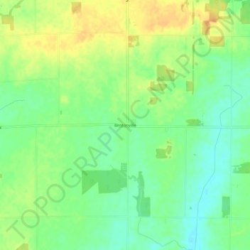 Mapa topográfico Bentonville, altitude, relevo