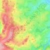 Mapa topográfico Le Montély, altitude, relevo