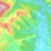 Mapa topográfico La Serre, altitude, relevo