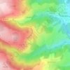 Mapa topográfico Montchovet, altitude, relevo