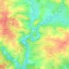 Mapa topográfico Vouvant, altitude, relevo