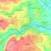 Mapa topográfico Stamford, altitude, relevo