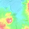 Mapa topográfico Acuitzio del Canje, altitude, relevo
