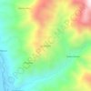 Mapa topográfico Santa Rosa, altitude, relevo