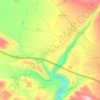 Mapa topográfico Cozvíjar, altitude, relevo