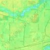 Mapa topográfico Vulcan, altitude, relevo