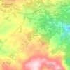 Mapa topográfico Fermentões, altitude, relevo