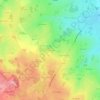 Mapa topográfico Peyroux-Vieux, altitude, relevo