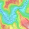 Mapa topográfico Montferrand, altitude, relevo