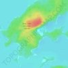 Mapa topográfico Lac Seul, altitude, relevo