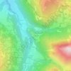 Mapa topográfico Le Champel, altitude, relevo