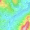 Mapa topográfico La Garde, altitude, relevo